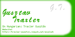 gusztav traxler business card